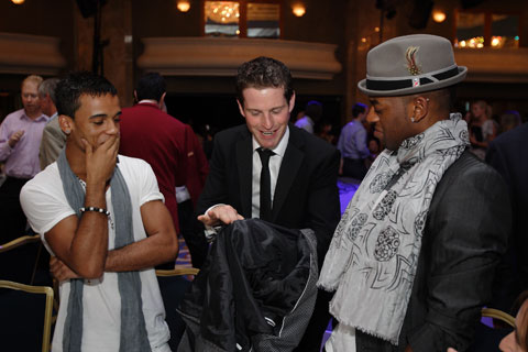 Paul Lytton with JLS