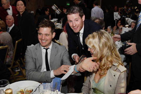 Paul Lytton with Michael Buble